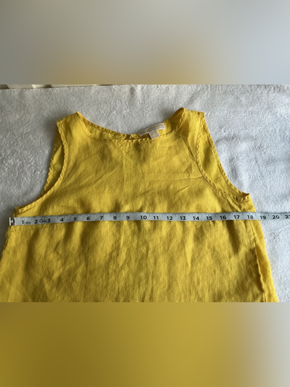 Michael Kors Bright Yellow Linen Tank Top - Picture 6 of 9